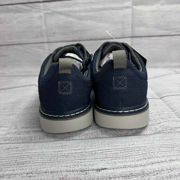 Stacy Adams Stride Navy/Marine Plain Toe Lace Up Sneaker Oxford Size 7.5M - Picture 8 of 15